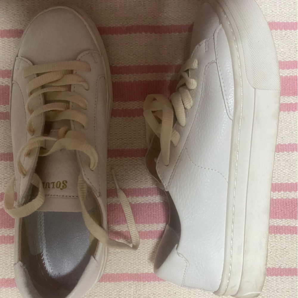 white platform soludos sneaker